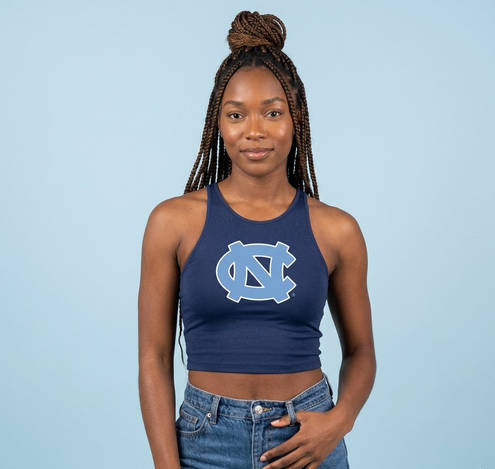 UNC Logo Navy Tank Top