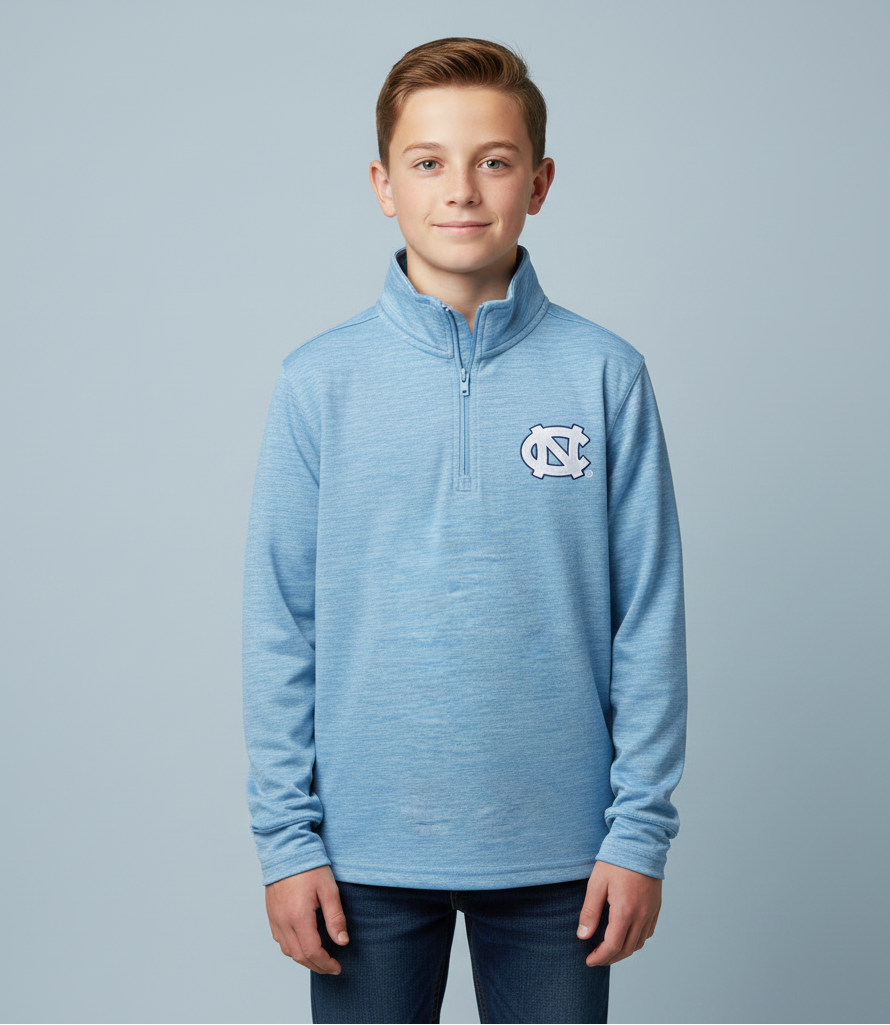 UNC Logo Quarter-Zip Jacket - Kids