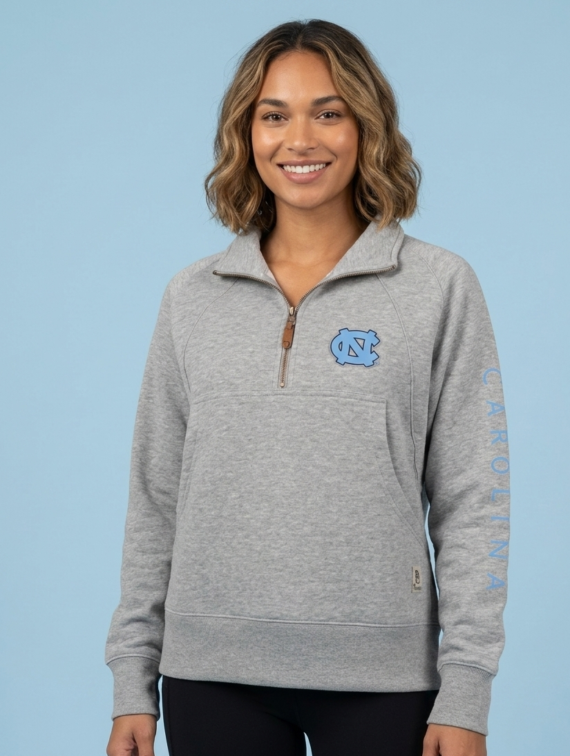 UNC Logo “Bronco" Quarter-Zip Jacket