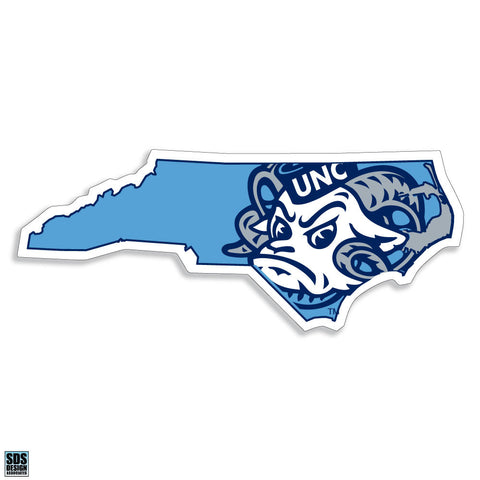 State of NC Ramses Head Decal