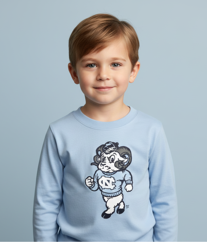 UNC Rameses Long-Sleeve Shirt - Youth