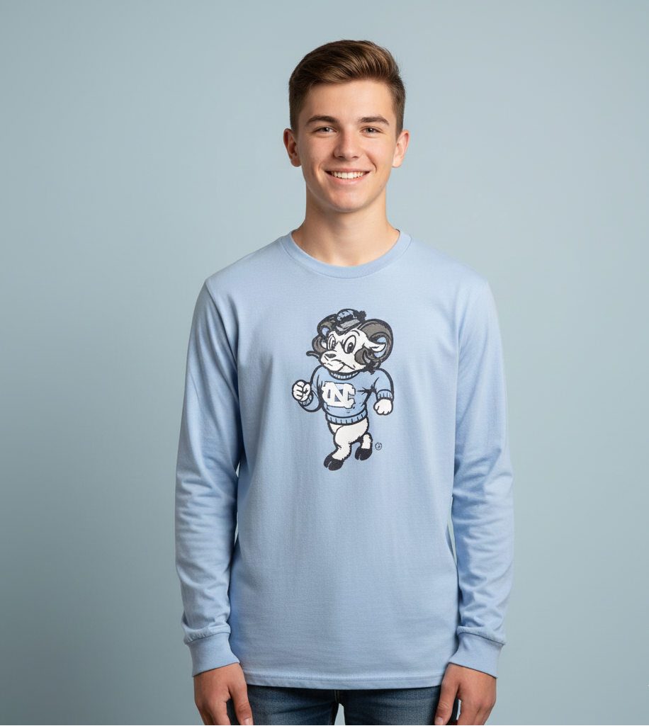 UNC Rameses Long-Sleeve Shirt - Youth
