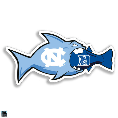 UNC > Duke/State Rival Fish Decal