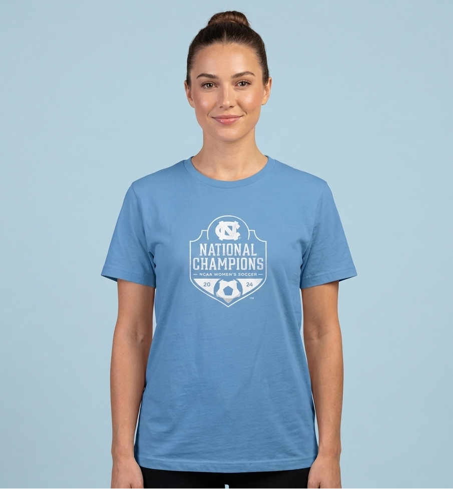 UNC Women's Soccer: 2024 National Champions T-Shirts