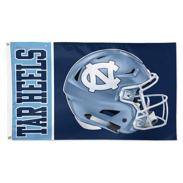 UNC Football Helmet Flag – Classic Carolina