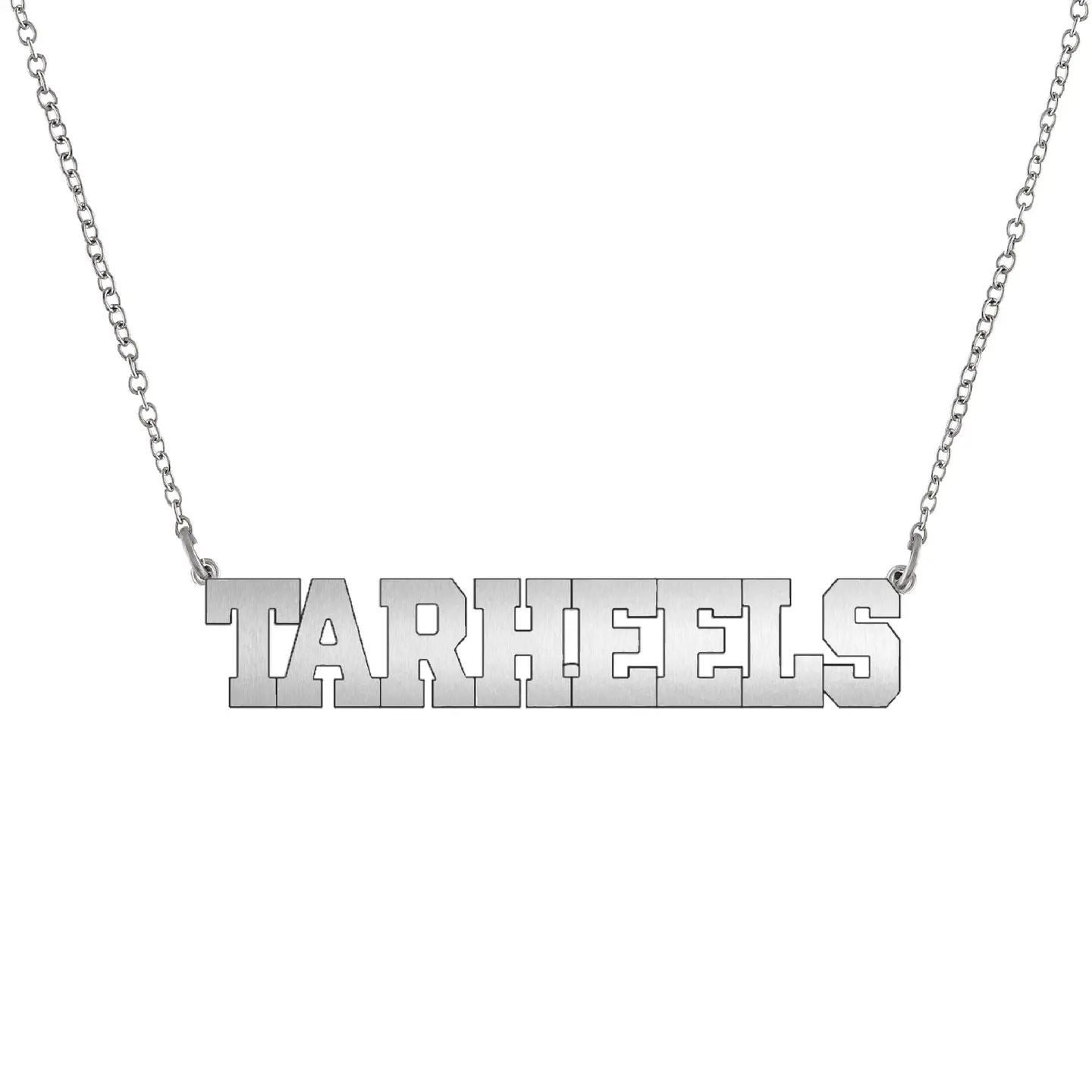 Tar Heels Silver Necklace