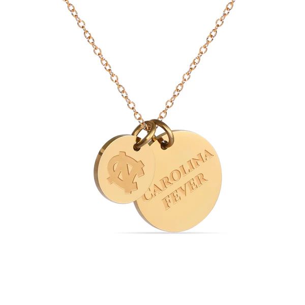 Carolina Fever Pendant Gold Necklace