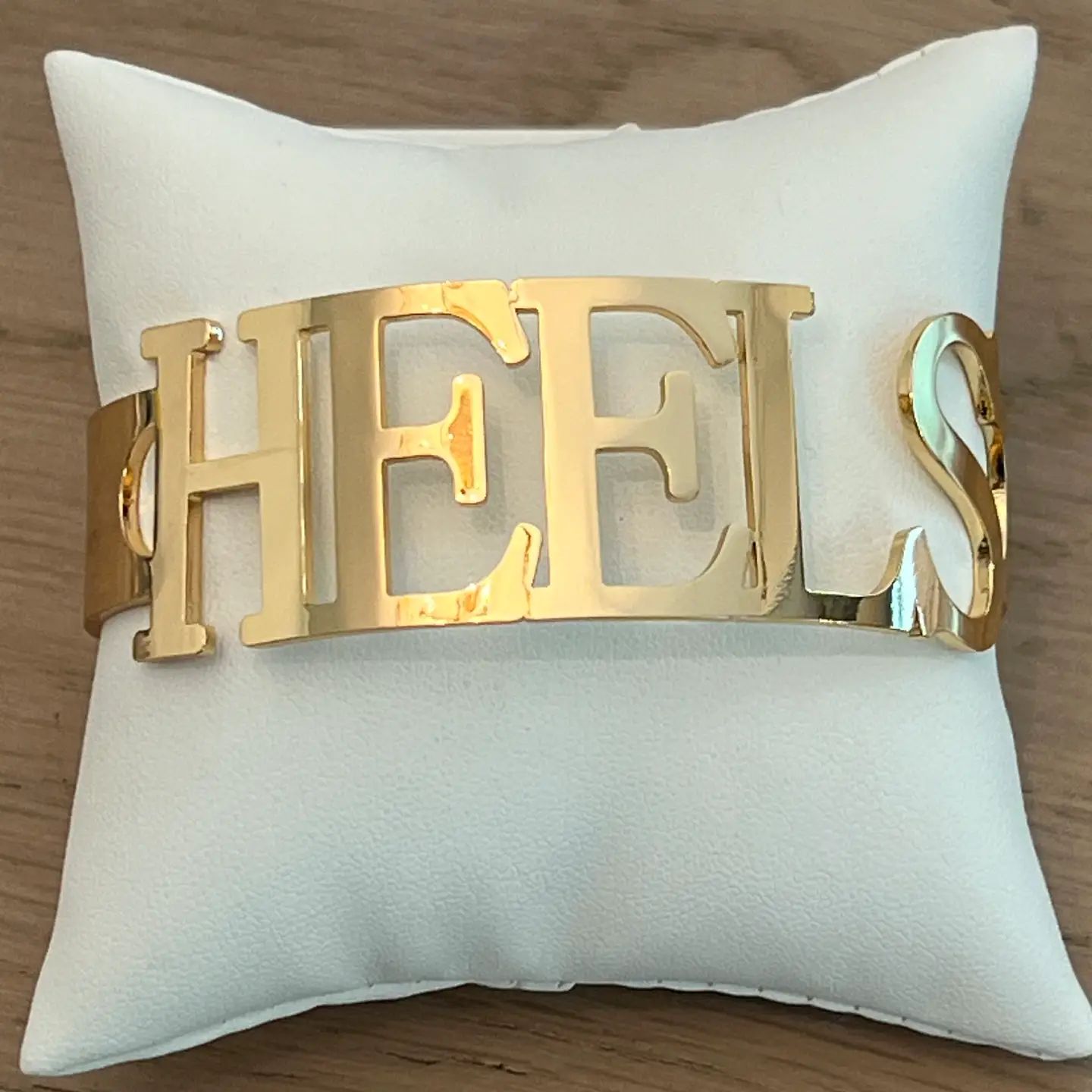 Gold Tar Heels Cuff Bracelet