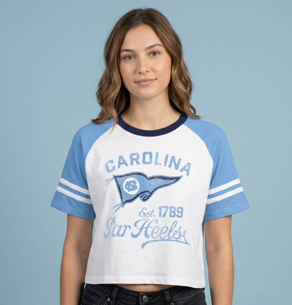 Women's Carolina Pennant  1789 Cropped T-shirt