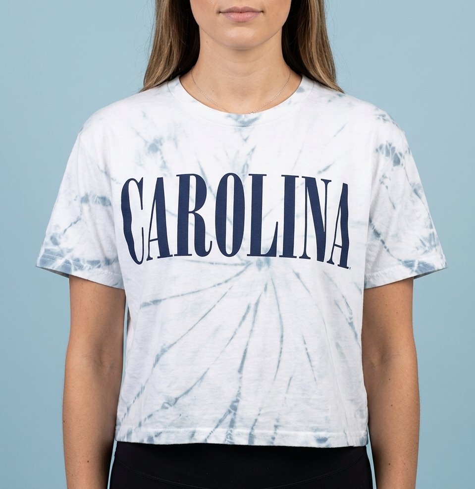 Women's Carolina Tie Dye Cropped Top