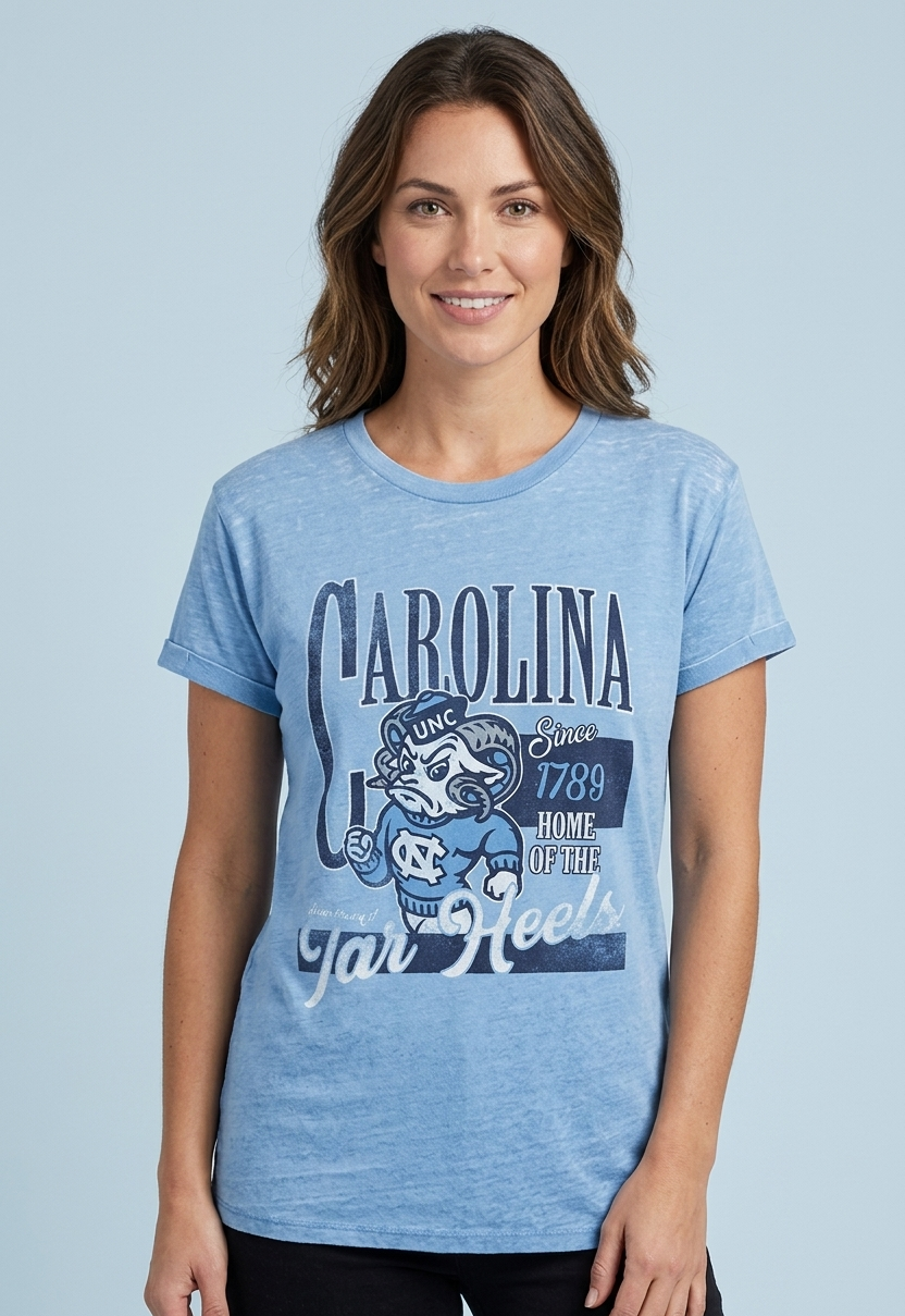 Women's Retro “Stephen” Carolina Tar Heels Top