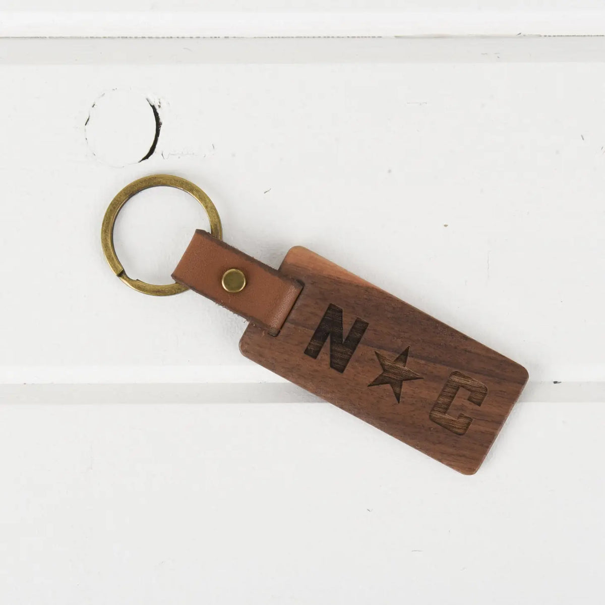 NC Wood Keychain