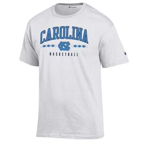Champion - Carolina Basketball Argyle White T-shirt