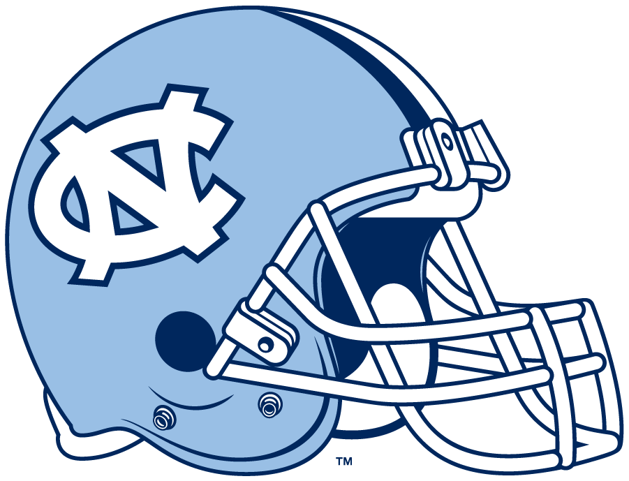 UNC Football Helmet Vinyl Decal