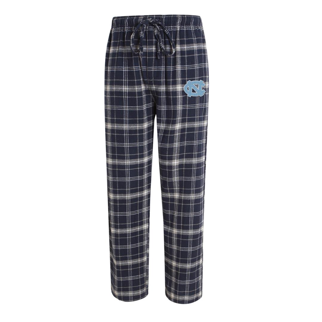 UNC Logo Plaid Flannel Pants