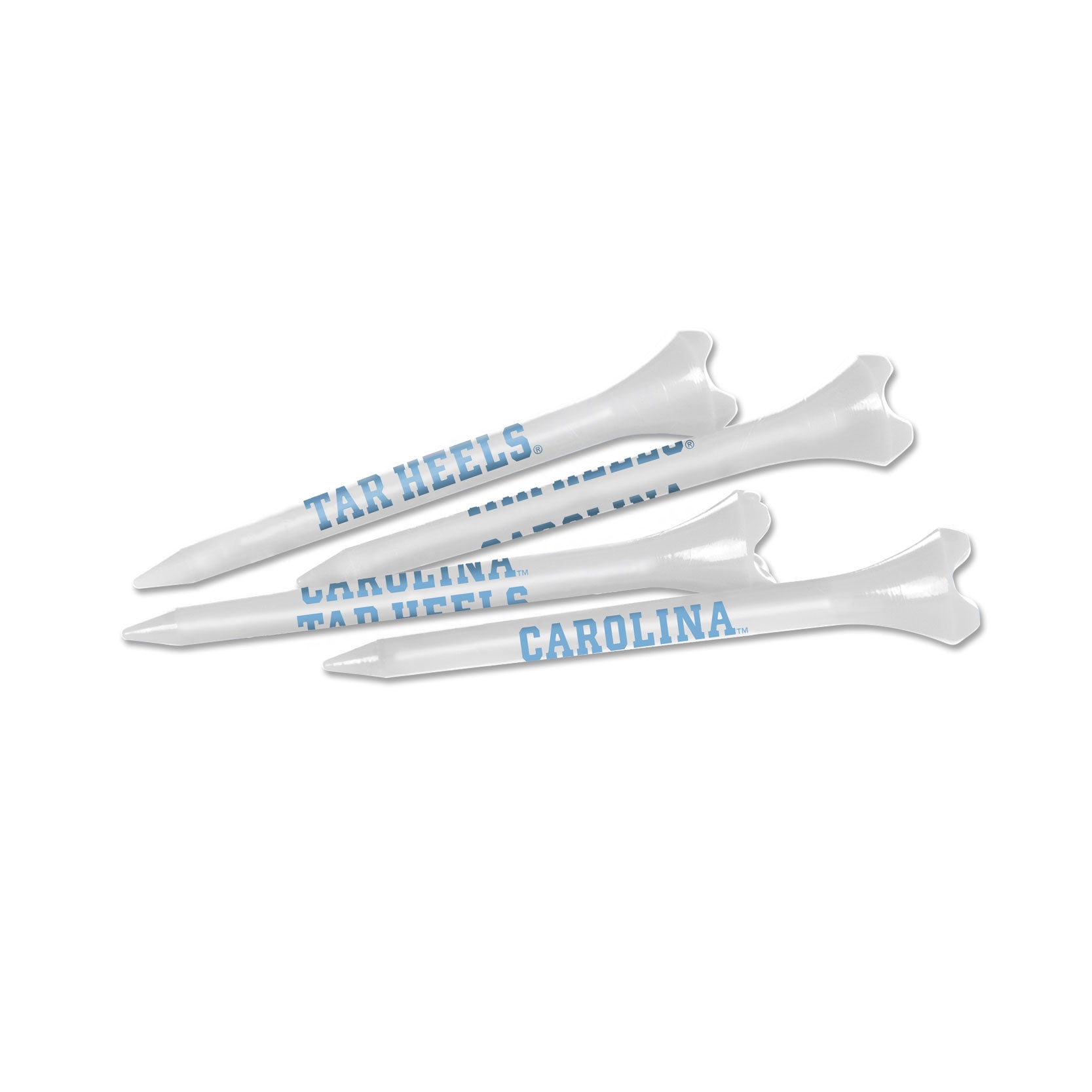 UNC Golf Tee Pack (Forty 2.75 inch tees with team trademark)