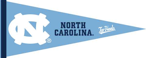 Sewing Concept UNC Tar Heels Pennant
