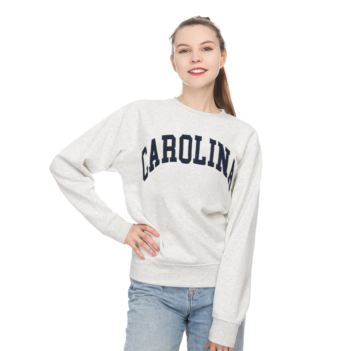 Women's UNC Crew Neck Sweatshirt Oat