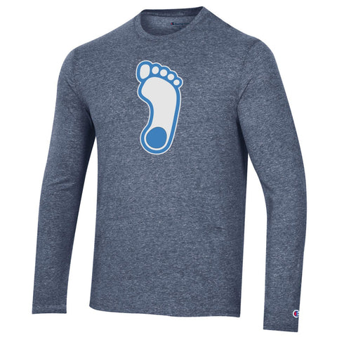Tar Heel Foot Print Graphic Long-Sleeves Shirt
